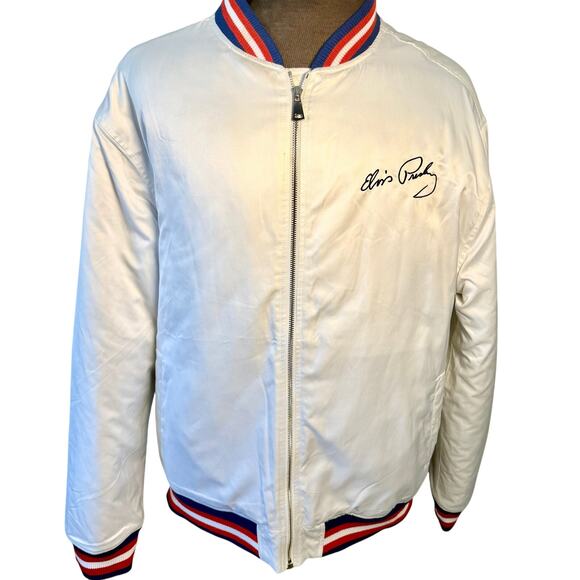 Offical Graceland Elvis Presley Aloha Eagle Jacket satin jeweled 3xl lined - Picture 5 of 10